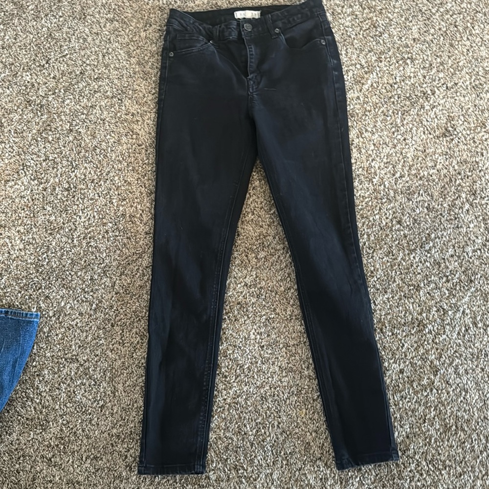 Harper Denim black jeans mid rise skinny size 26